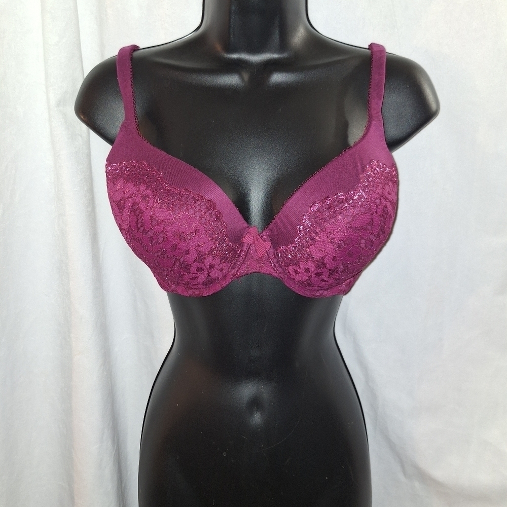 Victoria's Secret Purple Shimmer Underwire Bra